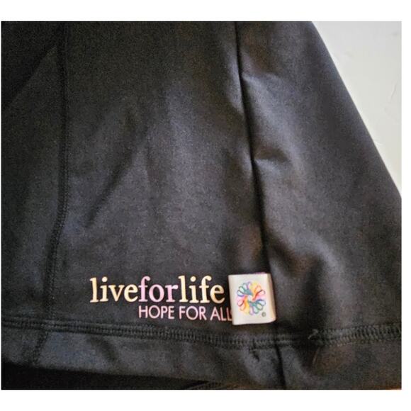 Cancer Live for Life New Women MED Razorback Round neck Knit top Awareness Yoga - Picture 6 of 9